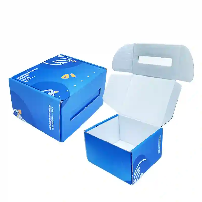 Blue Custom Corrugated Box