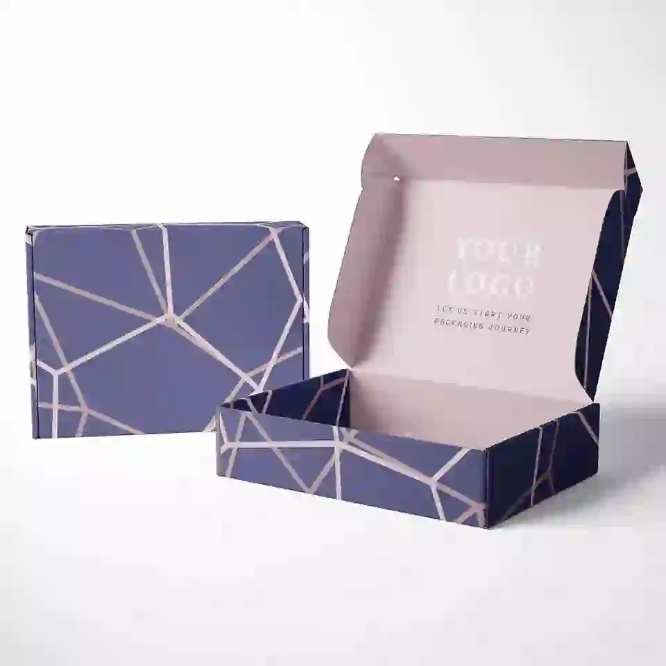 Purple Corrugated Mailing Box