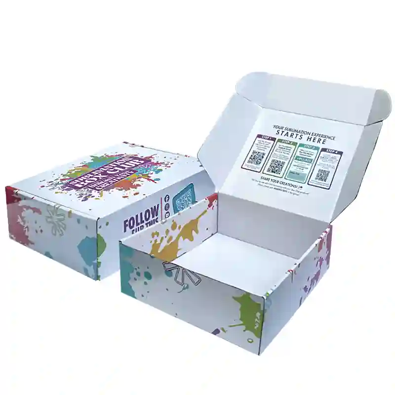 White Custom Corrugated Box