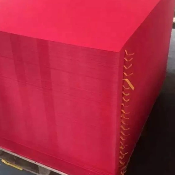 Low Cost Recycled Specialty Paper Red Cardboard for Eco-Friendly Packaging