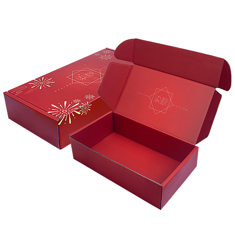 Red Custom Corrugated Box