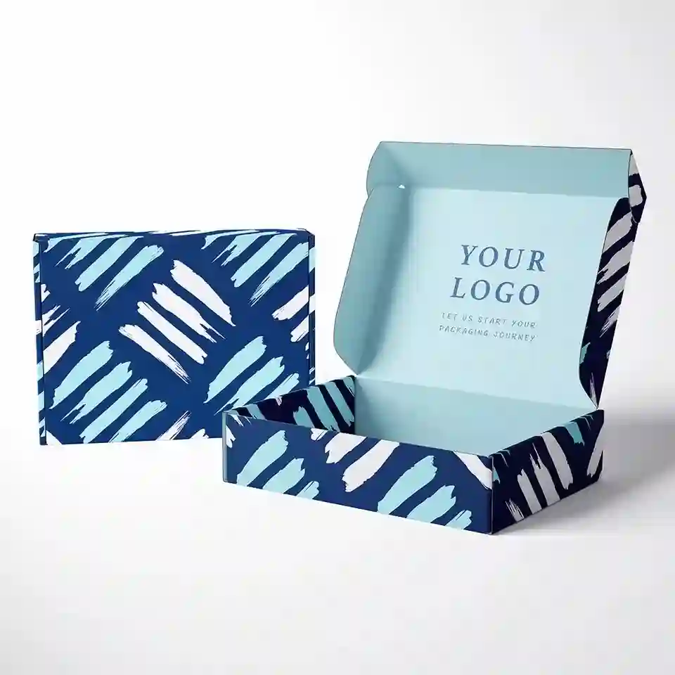Blue Mailing Corrugated Box