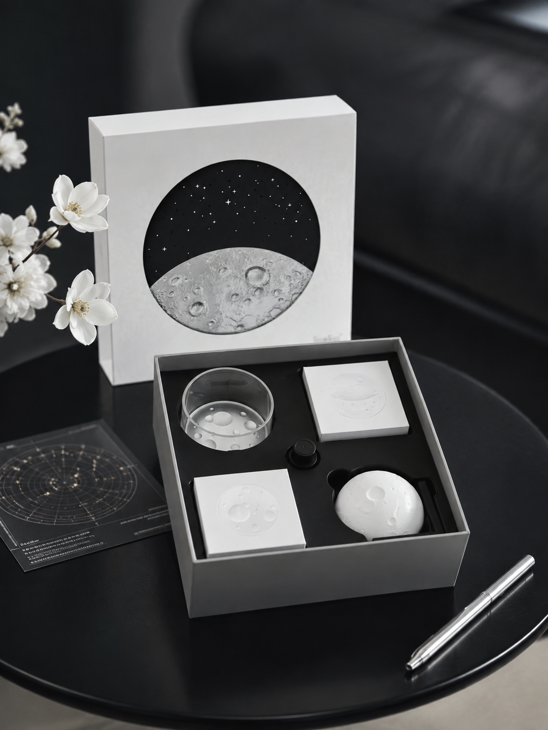 The moon star opening window box. Very simple, high heaven creation. Shandong packaging box. customized