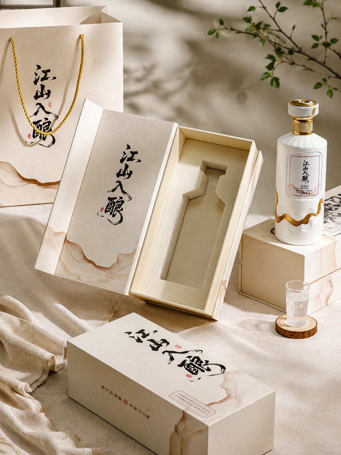 The White Wine Book. The gift box. High-quality white wine gifts Packaging Box