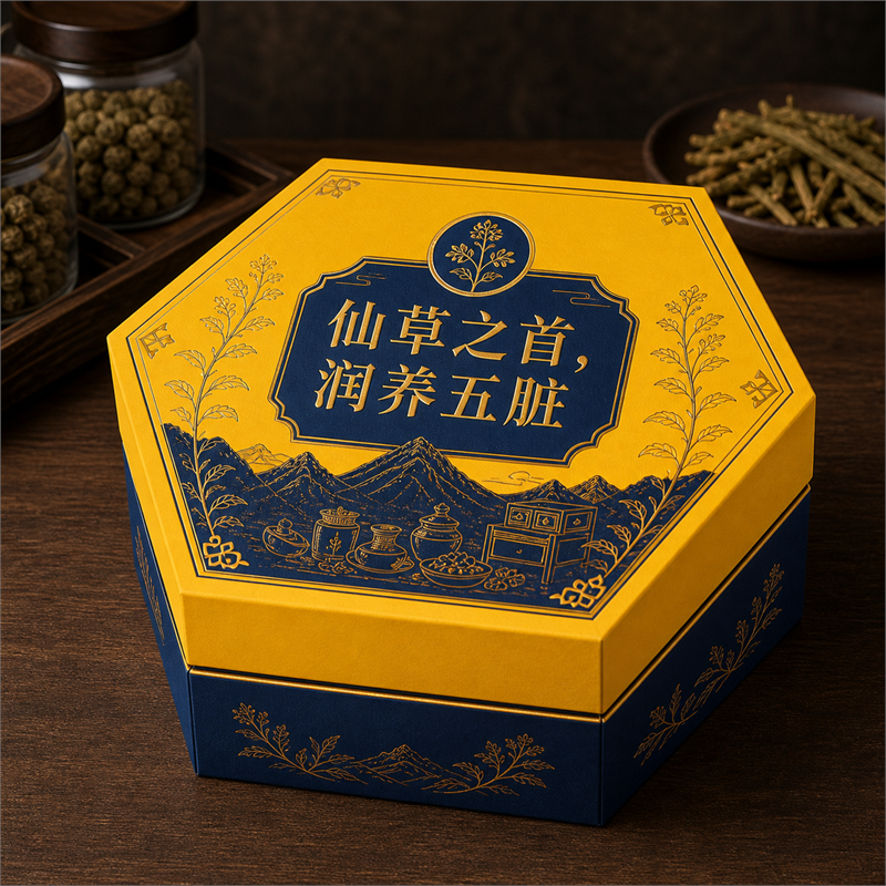 六宫格 EVA 内托中药材养生礼品包装盒