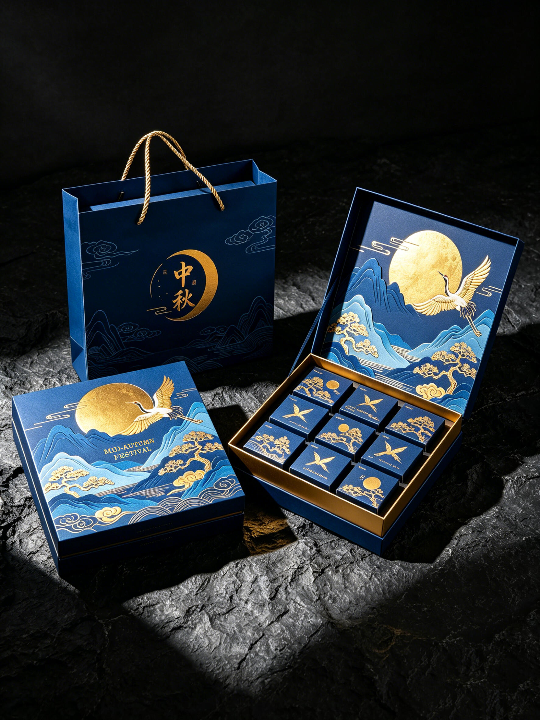 Blue Rhythm, middle autumn ceremony The Autumn Cake Box.