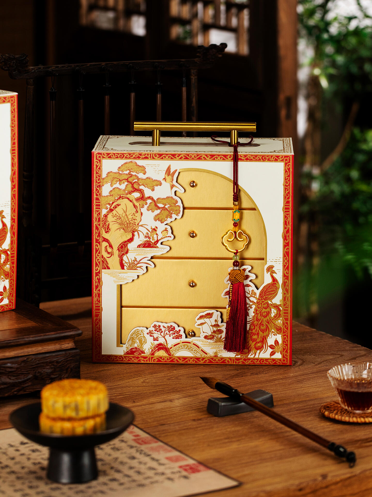 New Chinese Old Wind Multi-Level The Gift Box.