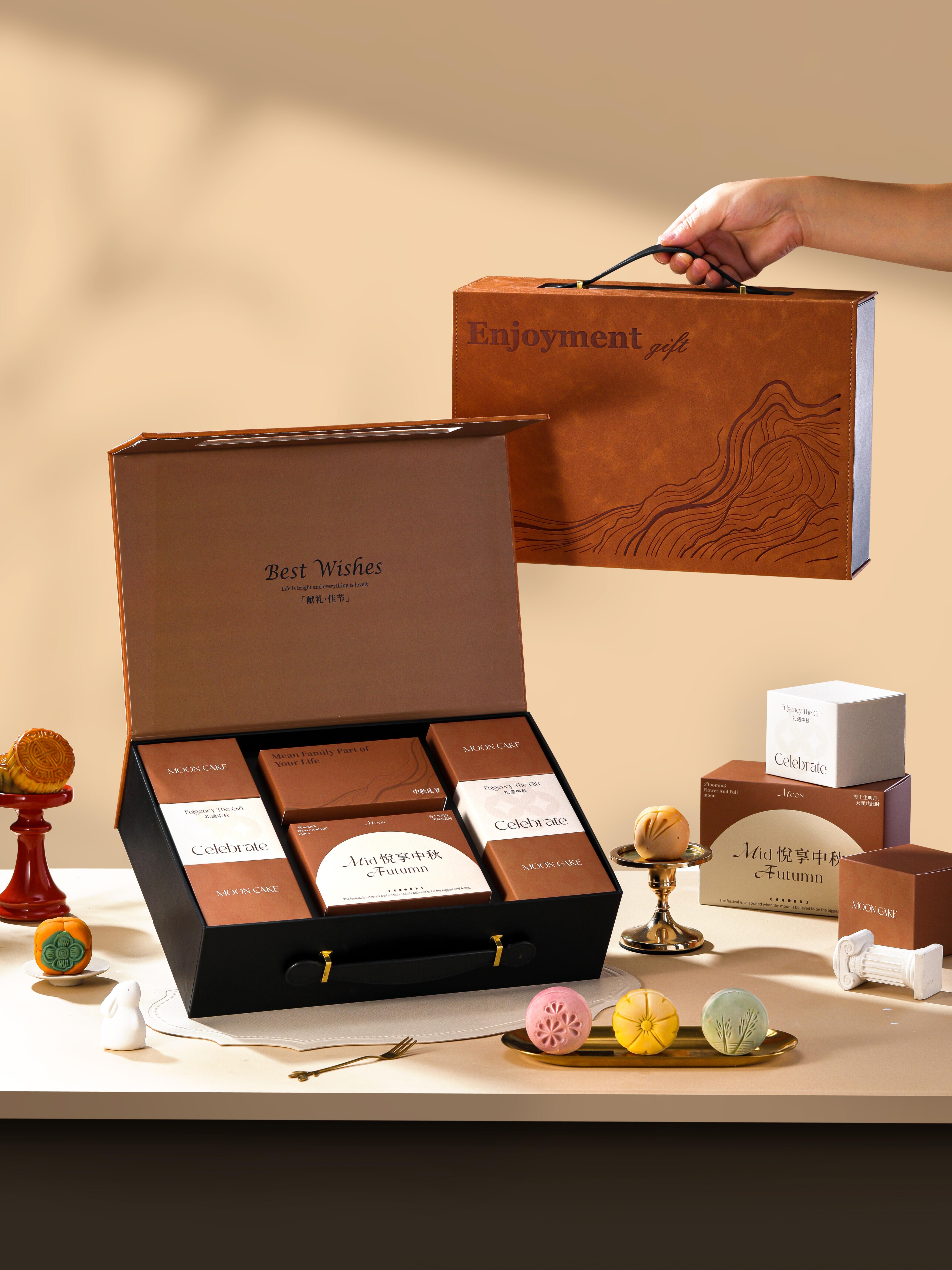The moon cake box. Reduced trade in the middle of the autumn Customized gift box.