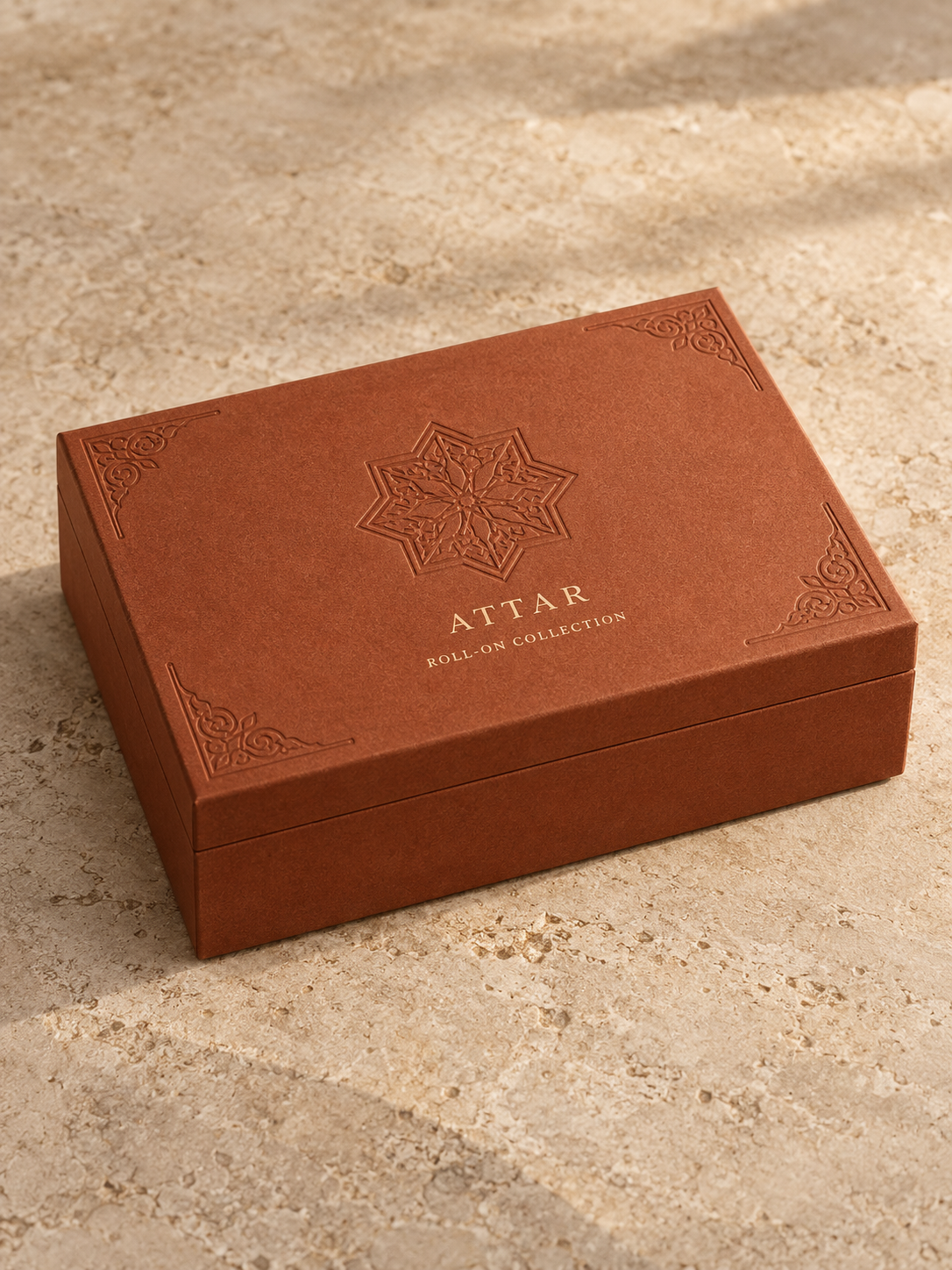Middle East Islamic Star Tattoos Covered custom perfume packaging box 4 The gift box of perfume oil. Boxes of printed sculptures. Printing on the inside. Aroma oil out of packaging.