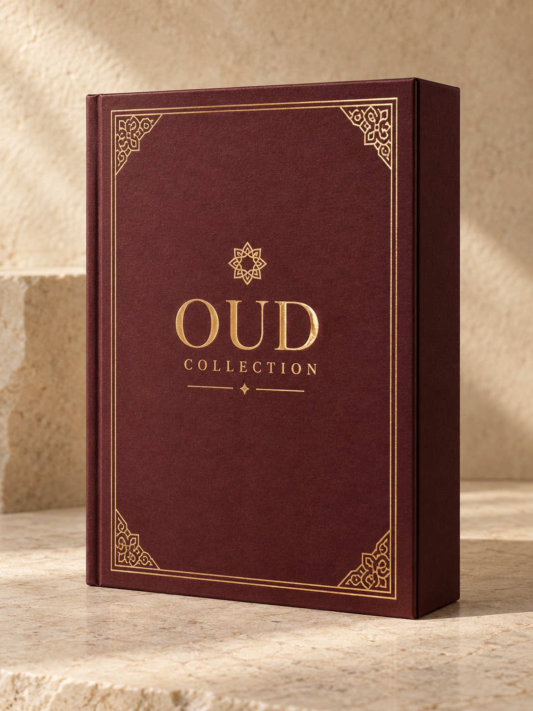 Red wine red gold book Customed perfume packaging box* Three bottles of perfume. The Into-Magnetic Book Box. The Middle East Aroma Box.